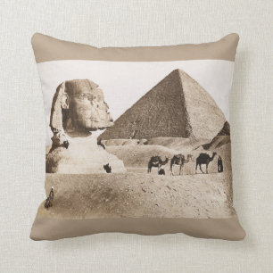 Pillow with a vintage picture