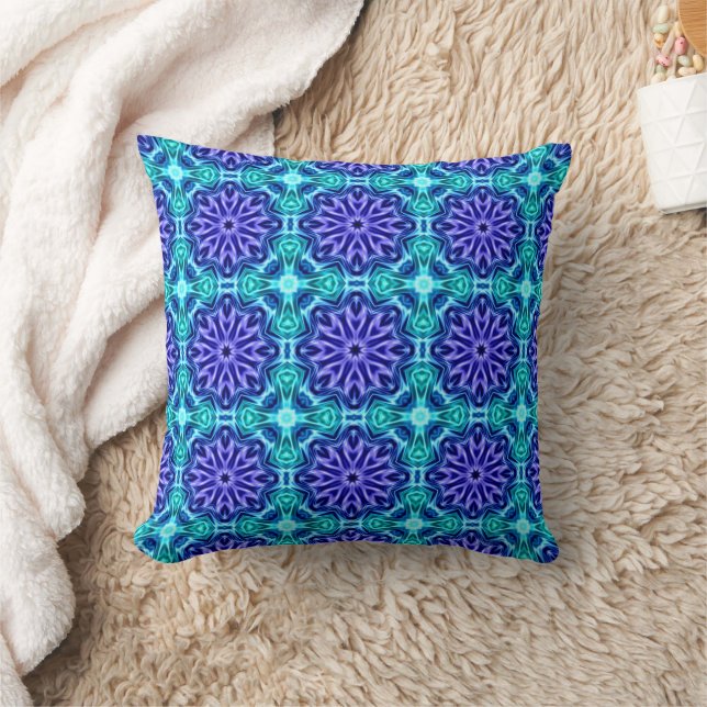 Pillow with blue pattern (Blanket)