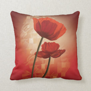 Pillow with China Poppy