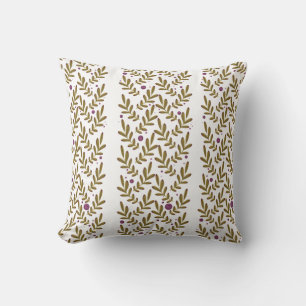 Pillow with cute botanical pattern