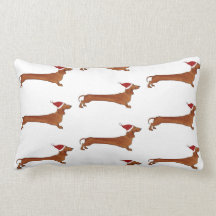 Pillow with dachshund