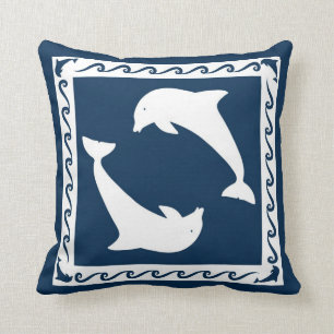 Pillow with dolphins