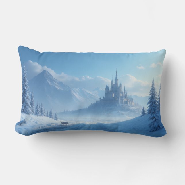 pillow with fantastic scenery - emotional winter (Front)