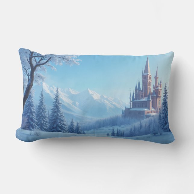 pillow with fantastic scenery - emotional winter (Front)