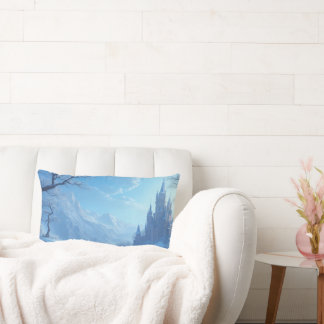 pillow with fantastic scenery - emotional winter