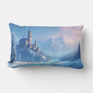 pillow with fantastic scenery - emotional winter