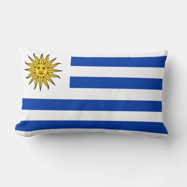 Pillow with flag of Uruguay (Front)