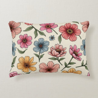 Pillow with flower 