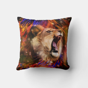 Pillow with lion for sofa