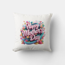 pillow with mother's day theme design