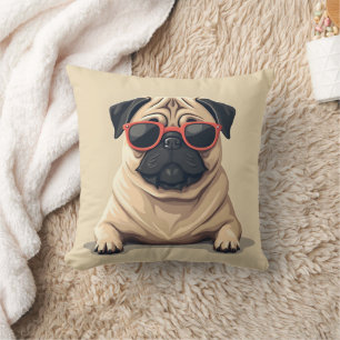 Pillow with pug