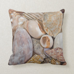 Pillow with Sea Shell Print