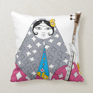 Pillow with Shahrzad Figure by Graphita