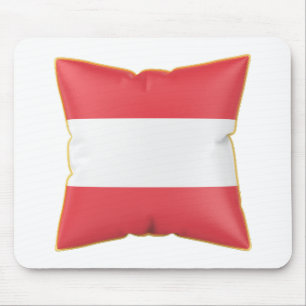 Pillow with the flag of Austria Mouse Pad