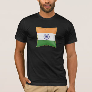 Pillow with the flag of India T-Shirt