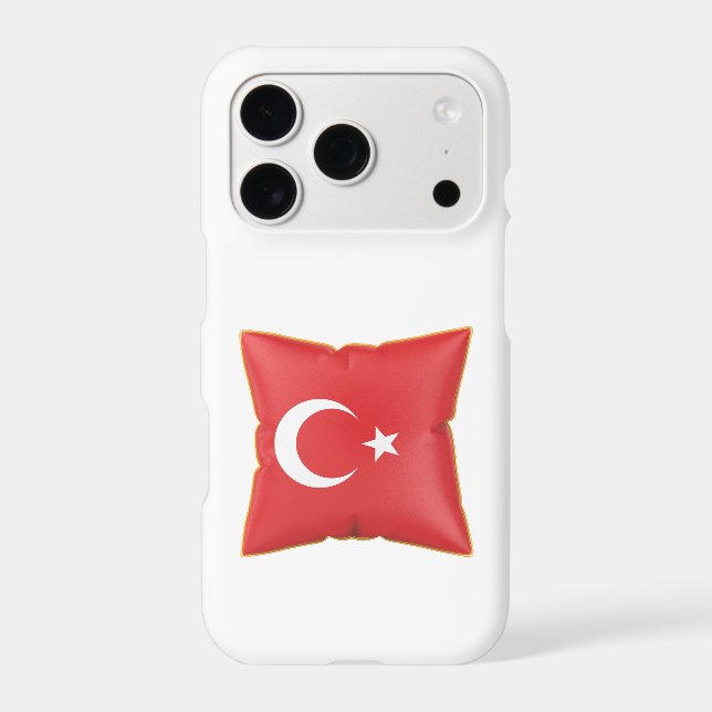 Pillow with the flag of Turkey (Back)
