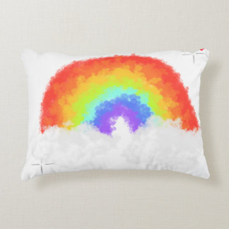 Pillows with rainbow
