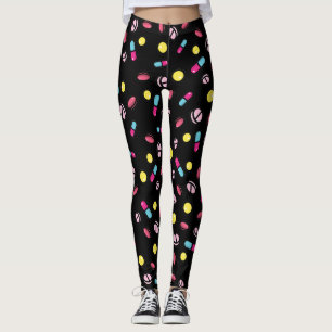 pills cartoon leggings