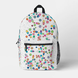 Pills Oval Printed Backpack