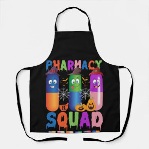 Pills Pharmacy Pharmacist Squad Halloween Costume Apron