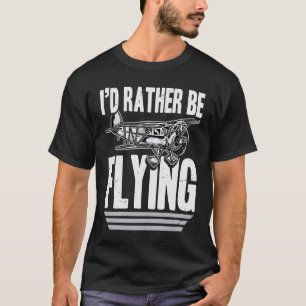 Pilot Aeroplane Plane Aviation Vintage Taildragger T-Shirt