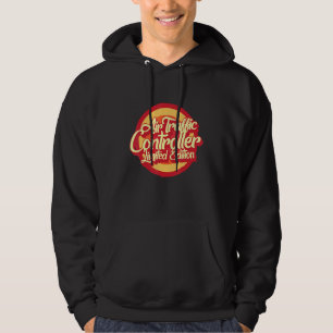 Pilot Air Traffic Controller  Retro ATC Aviation F Hoodie
