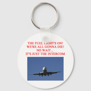 PILOT airline joke Key Ring