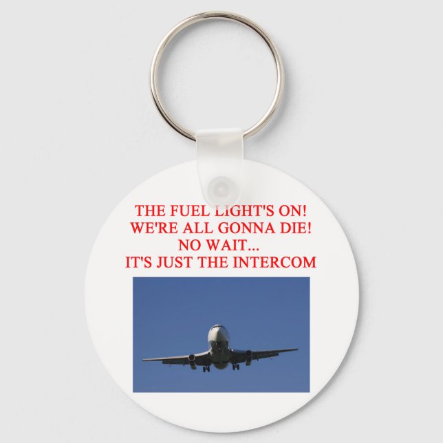 PILOT airline joke Key Ring (Front)