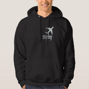 Pilot Airplane Plane Aviation I would Rather be Fl Hoodie