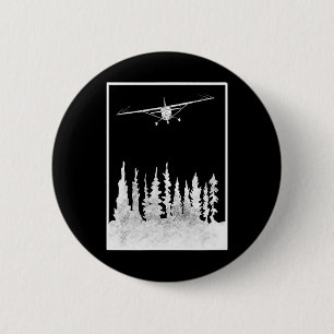 Pilot Airplane Shirts - Airplane Shirt - Aviation 6 Cm Round Badge