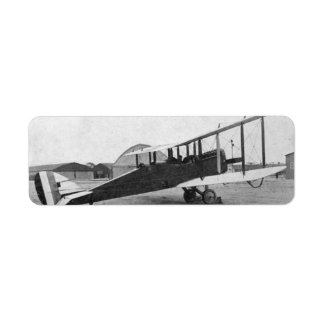 Pilot Aviation Aeroplane Vintage return address Return Address Label
