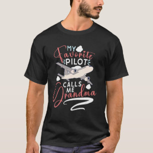 Pilot Aviation Airplane Airline Captain Aviator Ai T-Shirt