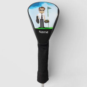 Pilot Aviation Industry Golfer at golf ball   Head Cover