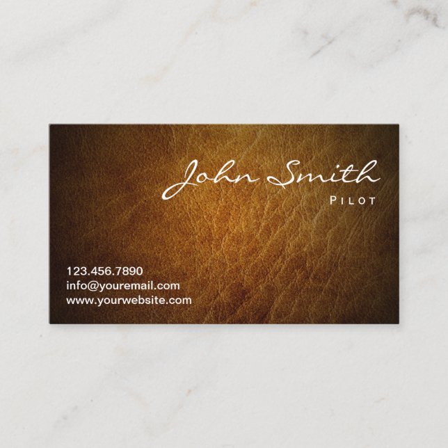 Pilot Aviator Professional Business Card (Front)