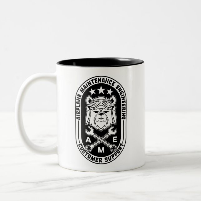 Pilot Bear Mug - double sided (Left)