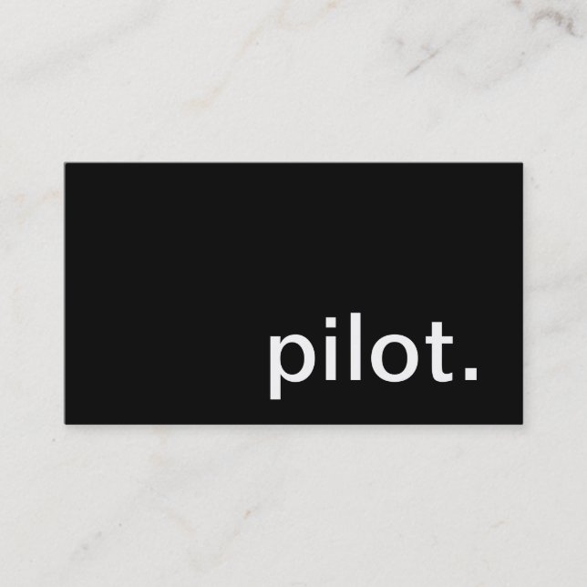 Pilot Business Card (Front)