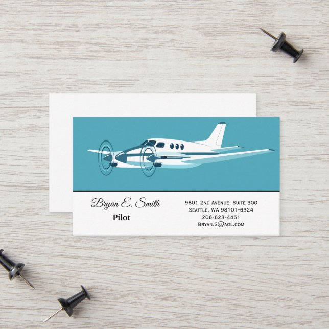 Pilot Business Card (Front/Back In Situ)
