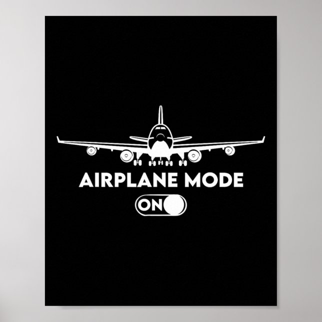 Pilot C172 Flying Gift Airplane Mode  Poster (Front)