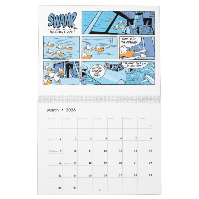 Pilot Cartoon Aviation Humor Calendar (Mar 2026)