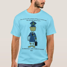 Pilot Cartoon Humor T-Shirt