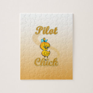 Pilot Chick Jigsaw Puzzle