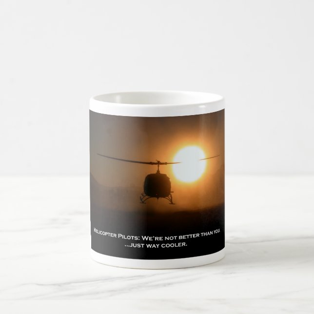 Pilot Cooler Helicopter Coffee Mug (Center)