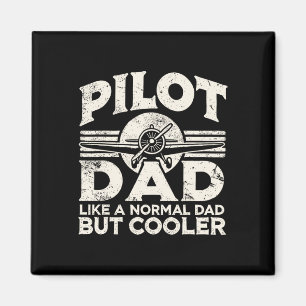 Pilot Dad Aeroplane  Magnet