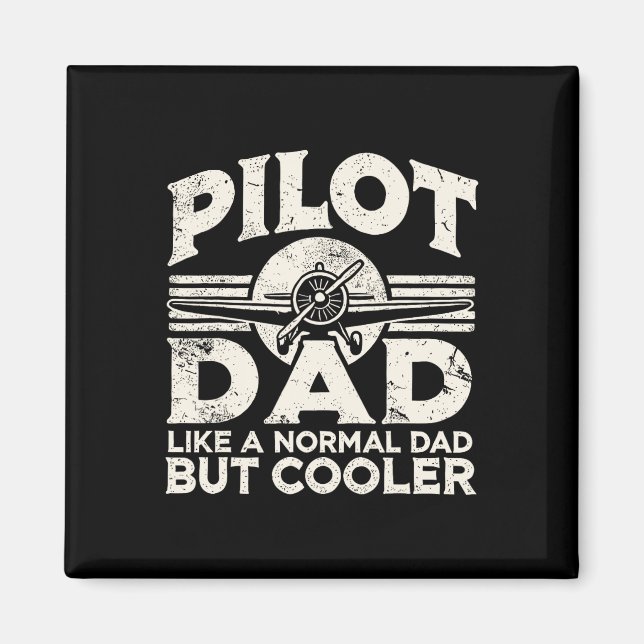 Pilot Dad Aeroplane  Magnet (Front)