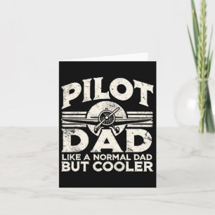 Pilot Dad Airplane Card