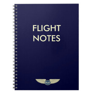 Pilot Flight Notes Notebook