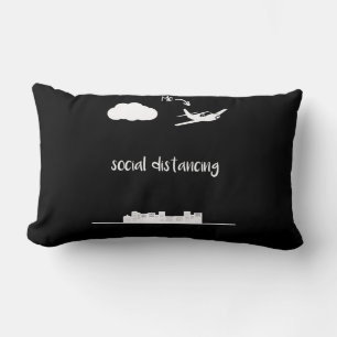 Pilot Flying This Is Me Social Distancing Gift Lumbar Cushion
