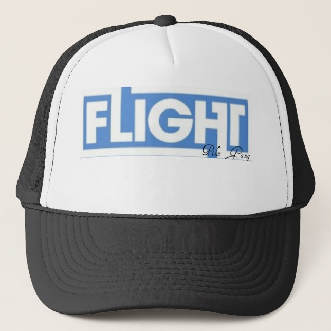Pilot Gang "FLIGHT" snapback Trucker Hat (Front)