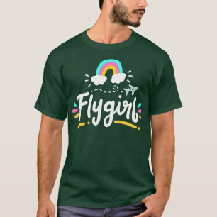 Pilot Girl Flight Attendant T-Shirt