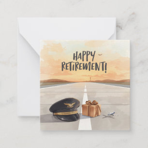 Pilot  Happy retirement Card